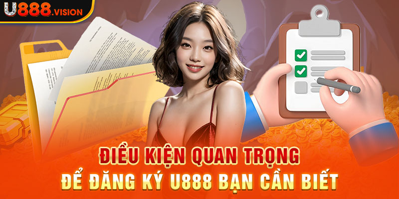 Điều kiện quan trọng để đăng ký U888 bạn cần biết